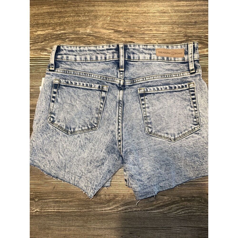 Treasure Bond High Waist Boyfriend Cutoff Denim Shorts Vintage Size 14. NWT. 7 - Picture 4 of 8
